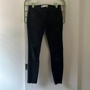 Juniors skinny low rise jeans